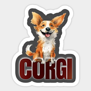 Funny Corgi Dog Corgi Lovers Gift Sticker